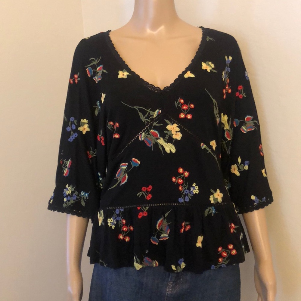 Anthropogie floral top